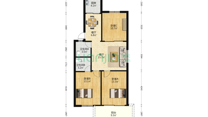 省物资宿舍小区二手房实景图