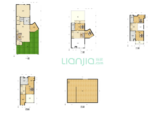 天山御府 5室3厅5卫 281平方