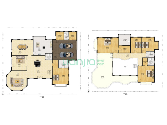银涛高尔夫别墅 5室4厅6卫 443平方