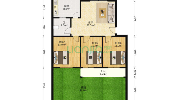 新村社区果品公司家属院二手房实景图