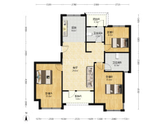 出售   凤麟府南北通透  四居双卫上跃-涿州天伦湾凤麟府户型图