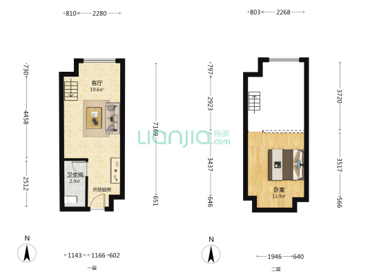 保利和光逸境 1室1厅1卫 36平方