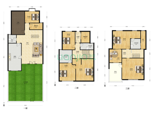 建工新城 7室1厅4卫 362平方