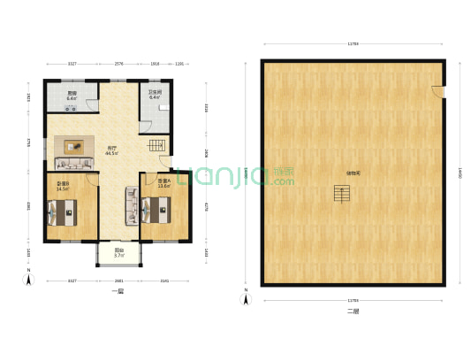 诚信巷 2室1厅1卫 108平方