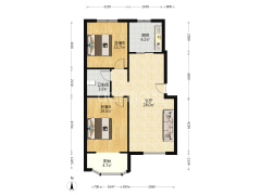 金品时代  南北通透两居室  业主诚意出售-涿州金品时代户型图