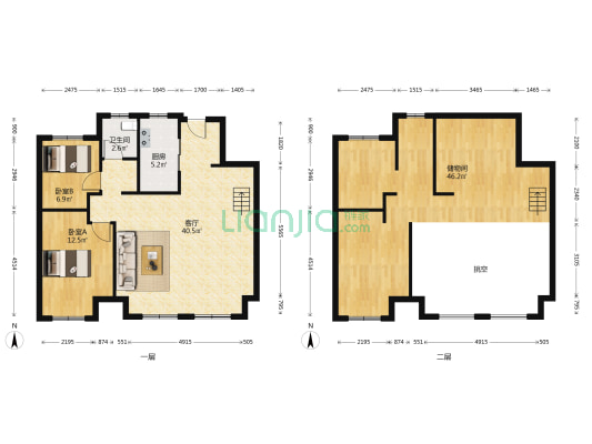 招商公园1872三期 2室1厅1卫 160平方