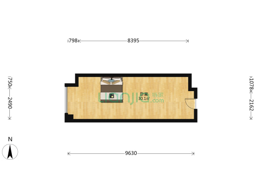 中诚铂悦府 1室0厅0卫 44平方