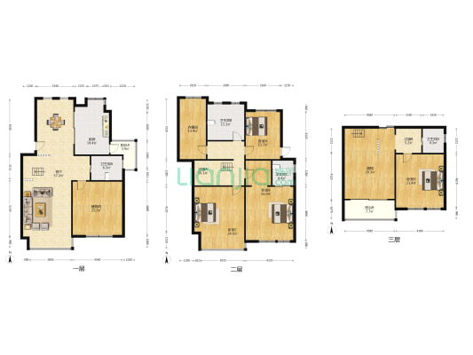 自住装修，得房率高，大面积舒适改善型-户型图