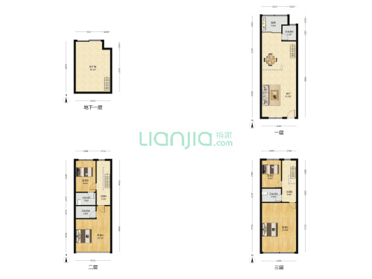 大上海宝岛别墅 4室1厅4卫 162平方