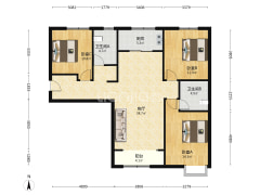 出售翡翠滨江 南北通透三居 精装修-涿州翡翠滨江户型图