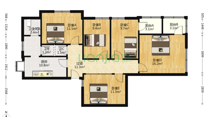 新湾路法院宿舍二手房实景图