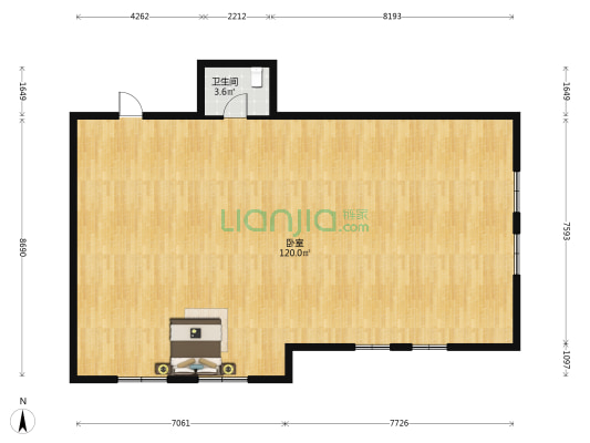 盛伟大厦 1室0厅1卫 175平方