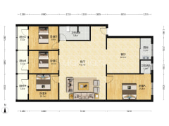 此房满五不唯一，税费低，东西通透，视野好。-涿州国贸小区户型图