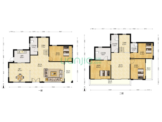美林湖香堤明珠绿茵半岛 4室3厅4卫 217平方