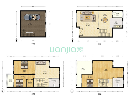 江南一品 3室3厅2卫 231平方