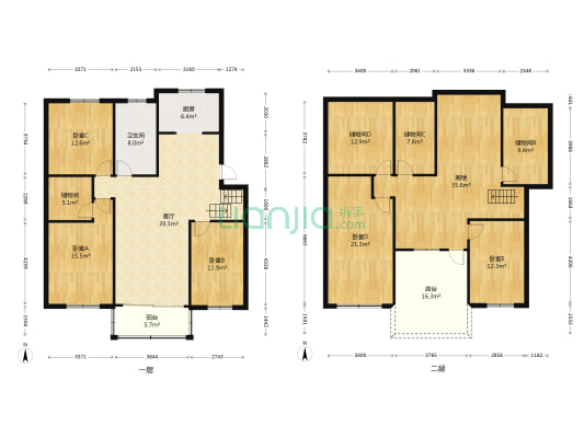 东盛世家 5室1厅1卫 123平方