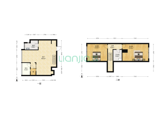 派公馆 2室1厅1卫 95平方