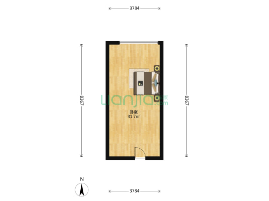 商社又壹城 1室0厅0卫 48平方