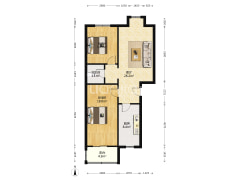 东兴南街，鹏润四季花园，南北通透，简装-涿州鹏润四季花园户型图