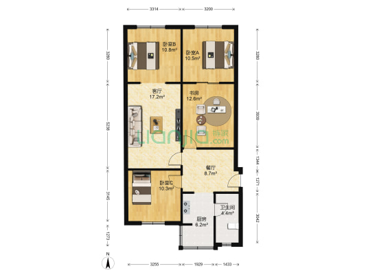 东风路北二巷5号 4室2厅1卫 84平方