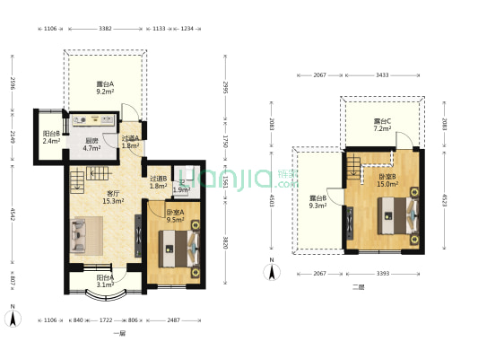 新村 2室1厅1卫 74平方