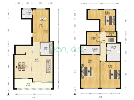 温州大公馆 4室1厅3卫 177平方