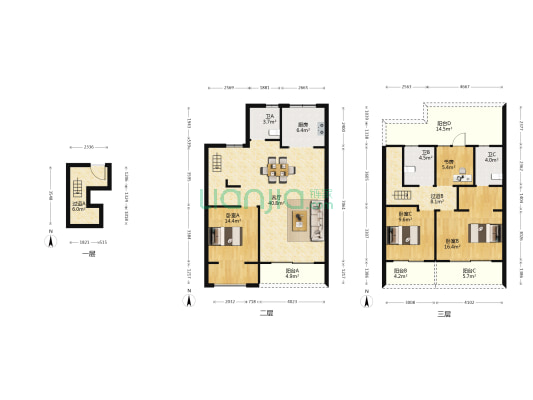 御章府二期南区 4室1厅3卫 138平方