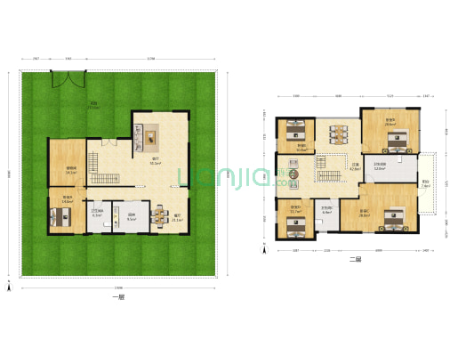 华景园别墅南区 5室2厅3卫 272平方
