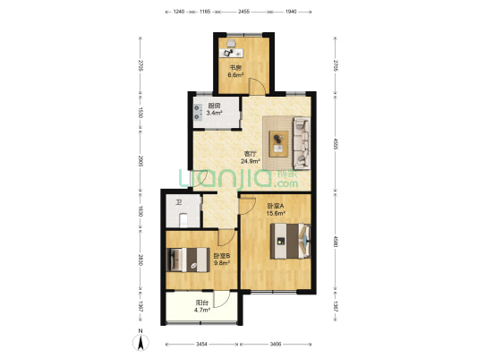 临天路八弄60号 3室1厅1卫 80平方