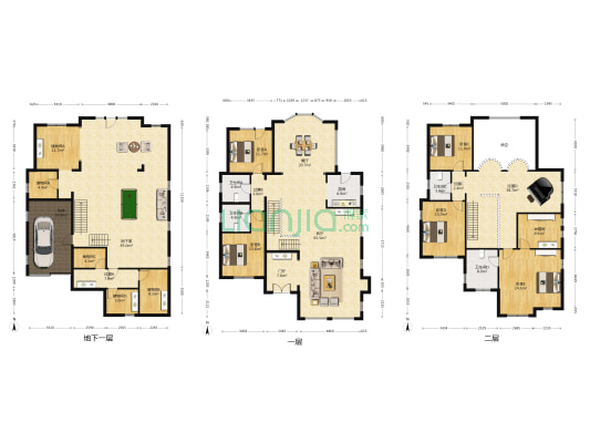 蓝岸丽舍一期 5室2厅4卫 498平方