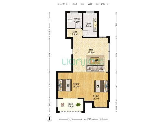 小城春秋 2室1厅1卫 89平方