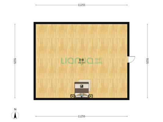 黄山新城三区 1室0厅0卫 106平方