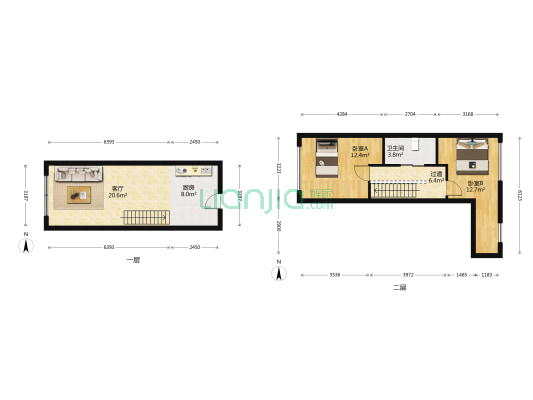 阳光水岸 2室1厅1卫 43平方