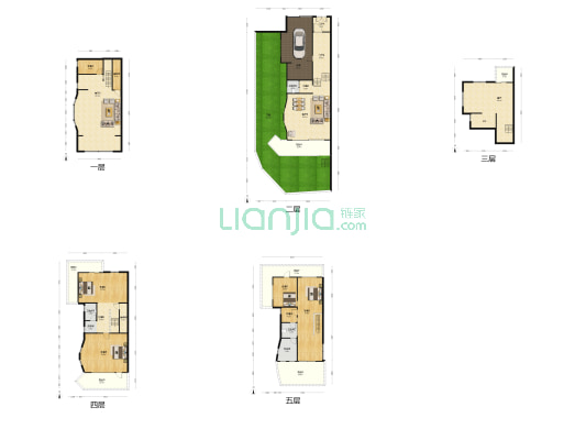 滇池春天五合院 5室3厅5卫 378平方