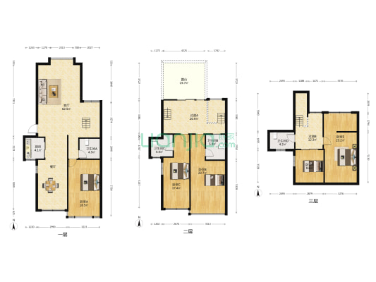 紫竹苑 5室1厅4卫 186平方
