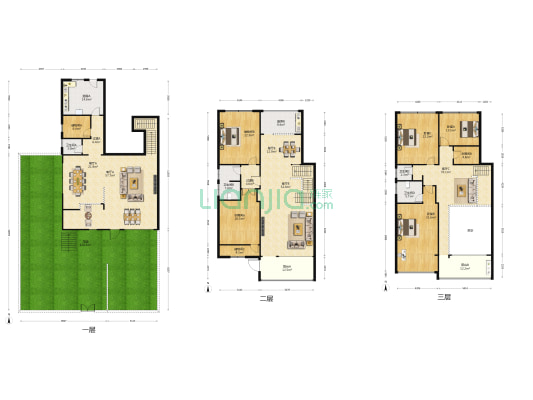 金江小区涵苑 3室5厅4卫 275平方
