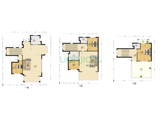 碧桂园威尼斯城湖光翠色 3室2厅3卫 339平方