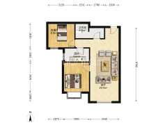 三利中和城二期  离京一步之遥   朝南高楼层-涿州三利中和城二期B区户型图
