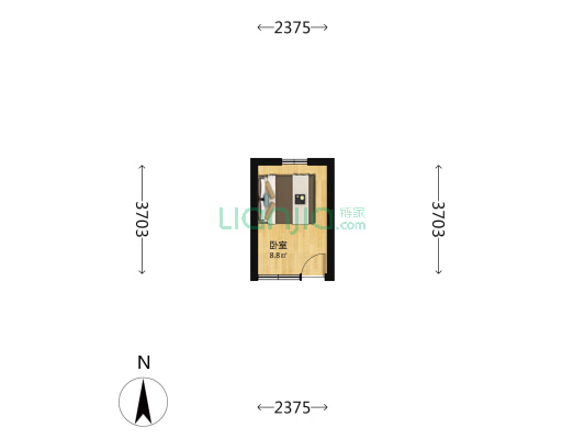 赵登禹路 1室0厅0卫 12平方