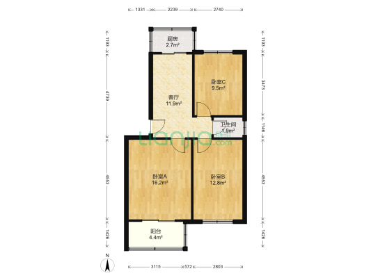 煤炭科学研究总院太原分院小区 3室1厅1卫 78平方