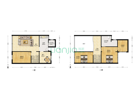 翠微巷27号院 2室2厅2卫 150平方