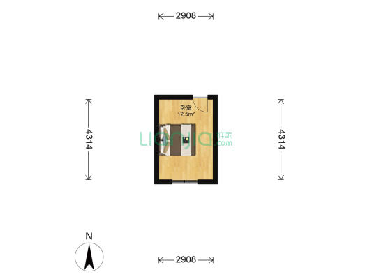 东大楼小区 1室0厅0卫 22平方