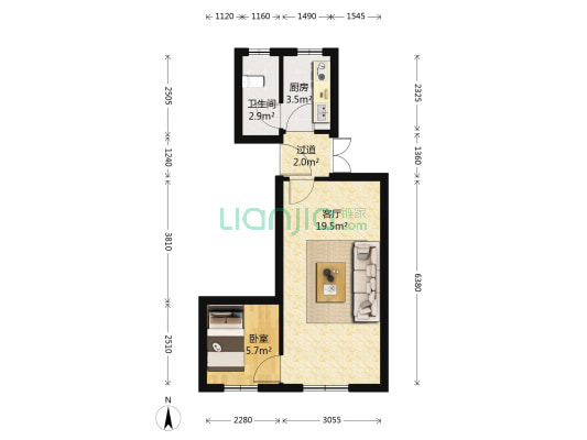 舒家街71到77号 1室1厅1卫 40平方