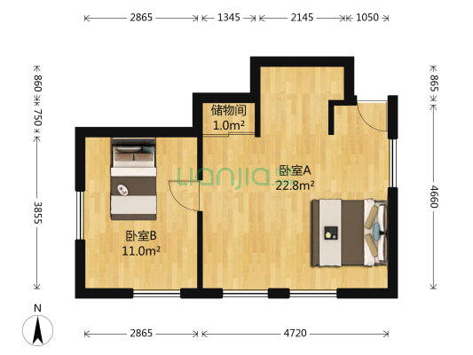 哈密道 2室0厅0卫 38平方