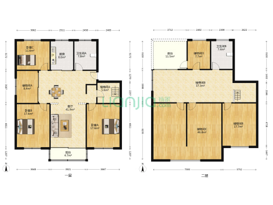 新茂花园 3室1厅2卫 248平方