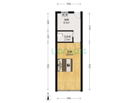 丰镇路16弄 1室0厅1卫 36平方