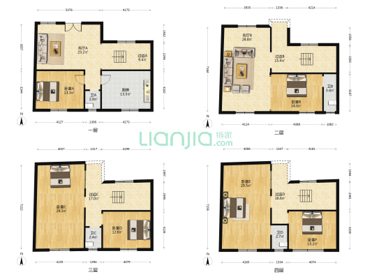 容桂单家南区社区 6室2厅4卫 300平方