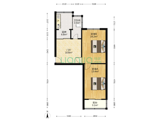 光明楼(路南区) 2室0厅1卫 64平方