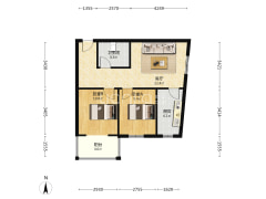 业主诚意出售，价钱可谈，看房方便。-涿州华阳风景户型图