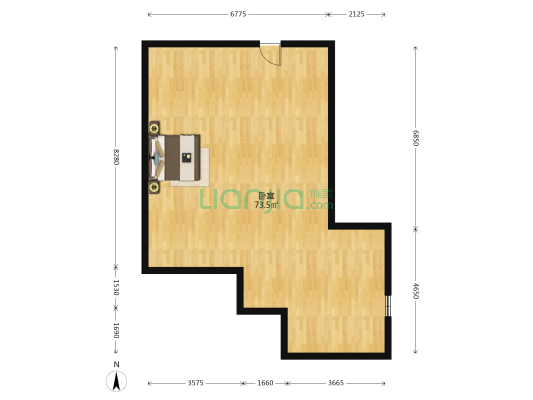 东兴大厦 1室0厅0卫 101平方
